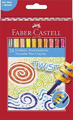 FABER-CASTELL 120004 – Crayone…s de cera para niños y adult