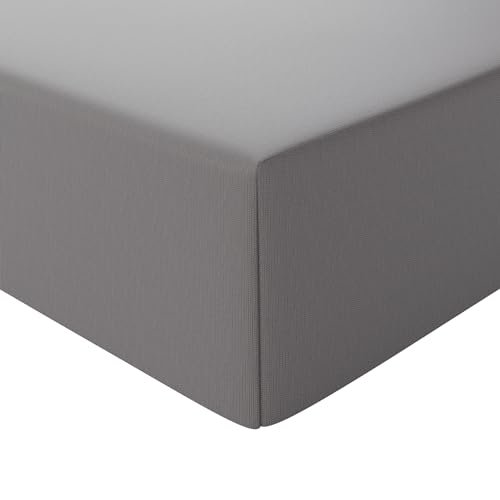 Amazon Basics Sabana Bajera Aj…, de 100% algodón, Gris Oscu