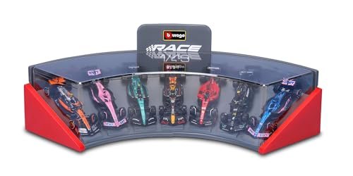 Bburago 1/43 Race Model Stand …+ Tapa Transparente, aleator