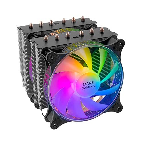 Mars Gaming MCPU-XT, Disipador…iladores ARGB PWM 12 cm, Neg