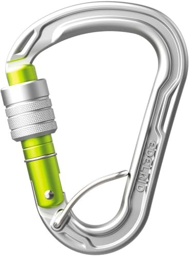 EDELRID HMS Strike Screw FG Ca…Adultos, Plateado, Talla úni